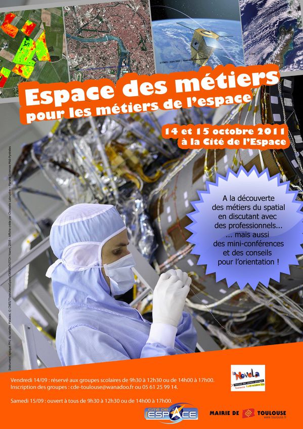 Affiche espace des métiers - Novela 2011 - Planète Scienc