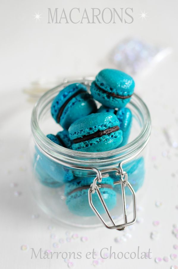 Macarons chocolat marrons
