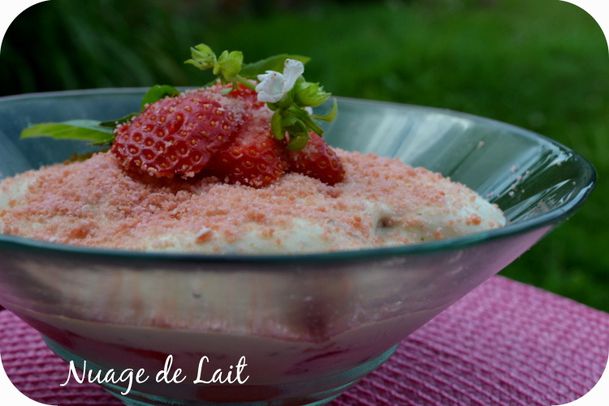 tiramisu fraises basilic et amaretto