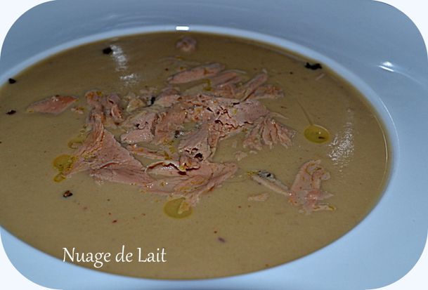 velouté de marrons copeaux de foie gras
