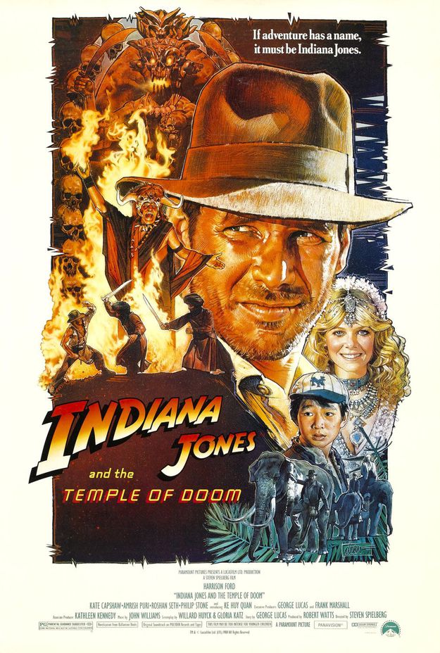 Indiana Jones et le temple maudit - affiche