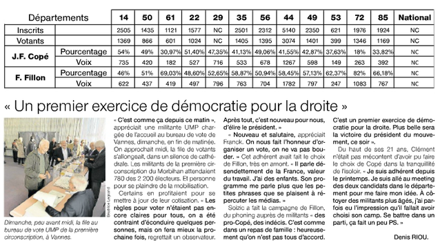 OF - LUNDI 19 NOVEMBRE 2012