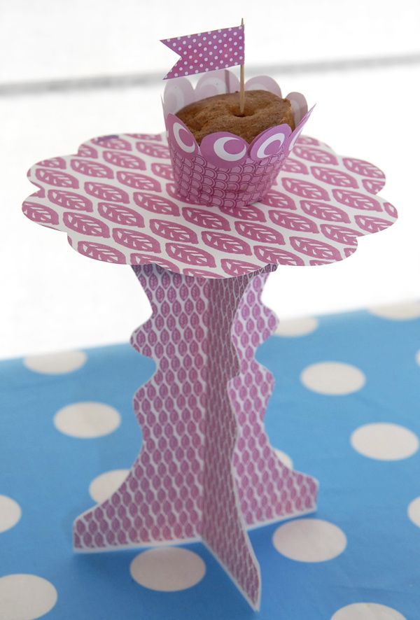 présentoire à cupcake à imprimer gratuitement 1g