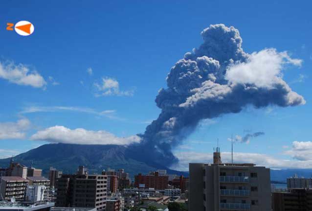 Volcan Sakurajima Une grosse  explosion  endommage des 